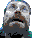 wplace willem dafoe looking up pixel art