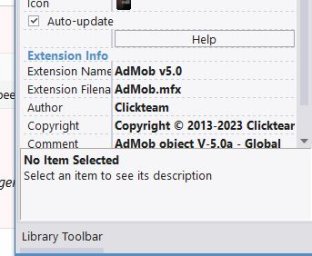 Clickteam Admob v5.0